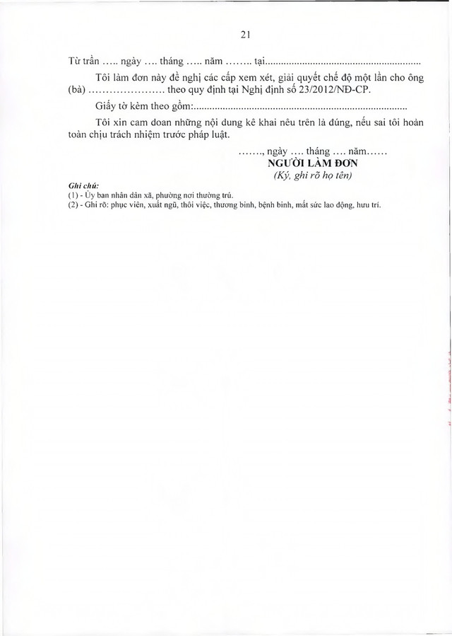 Chế độ quân nhân, công an tham gia chiến tranh bảo vệ Tổ quốc, làm nhiệm vụ ở Campuchia, Lào sau 30/4/1975 đủ 20 năm trong quân đội đã xuất ngũ- Ảnh 21.