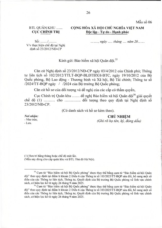 Chế độ quân nhân, công an tham gia chiến tranh bảo vệ Tổ quốc, làm nhiệm vụ ở Campuchia, Lào sau 30/4/1975 đủ 20 năm trong quân đội đã xuất ngũ- Ảnh 26.