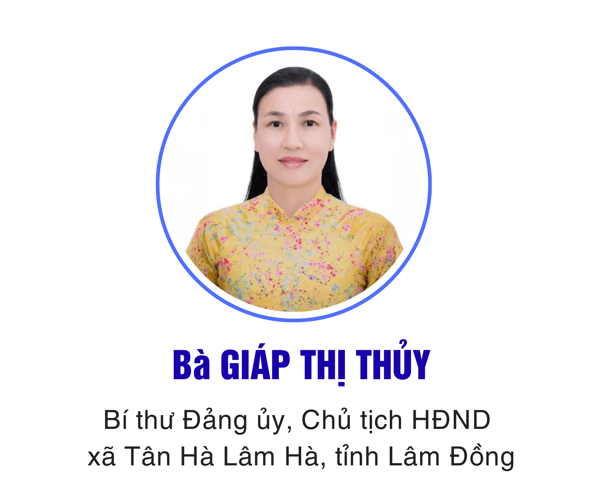 Bà GIÁP THỊ THỦY