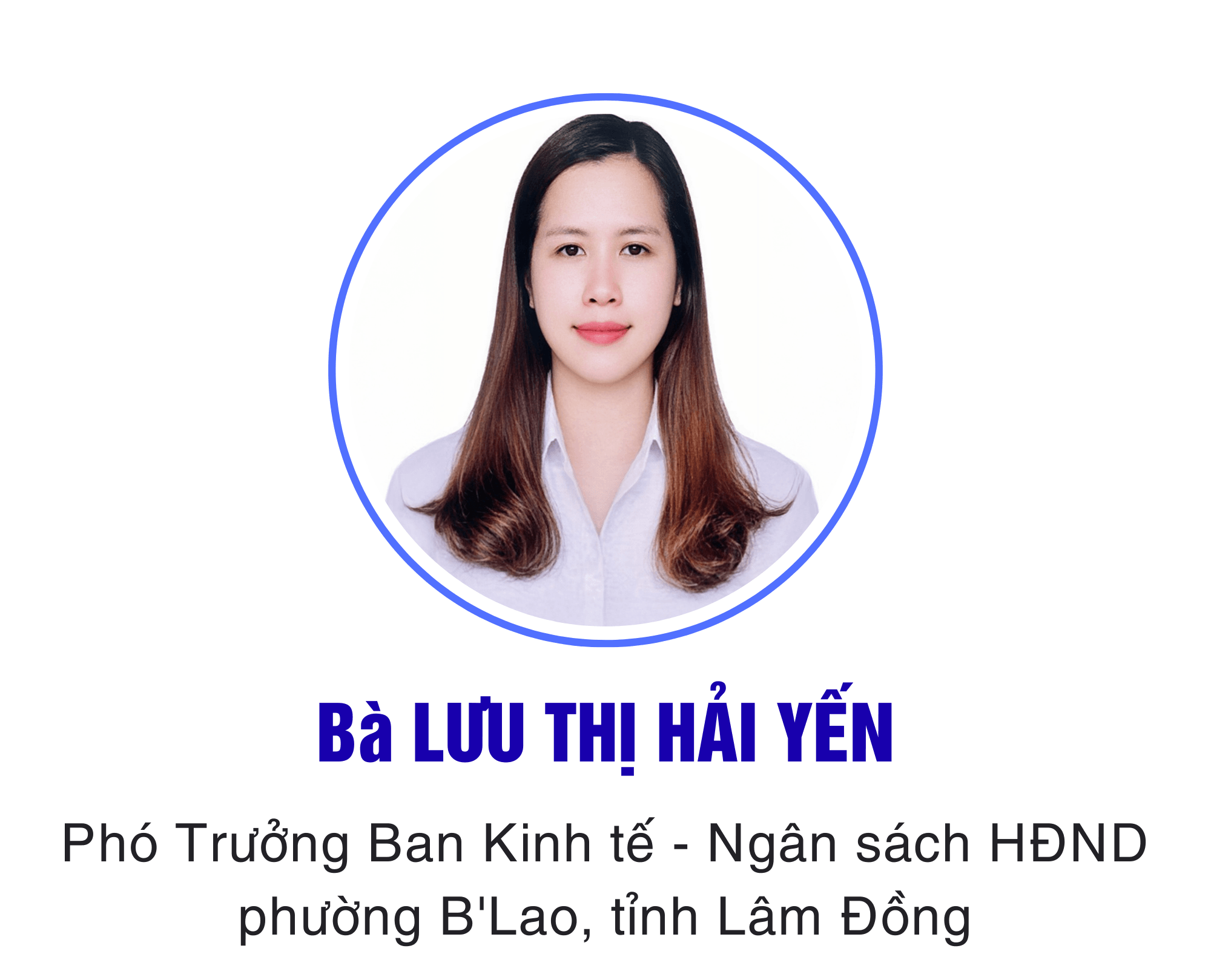 Bà LƯU THỊ HẢI YẾN