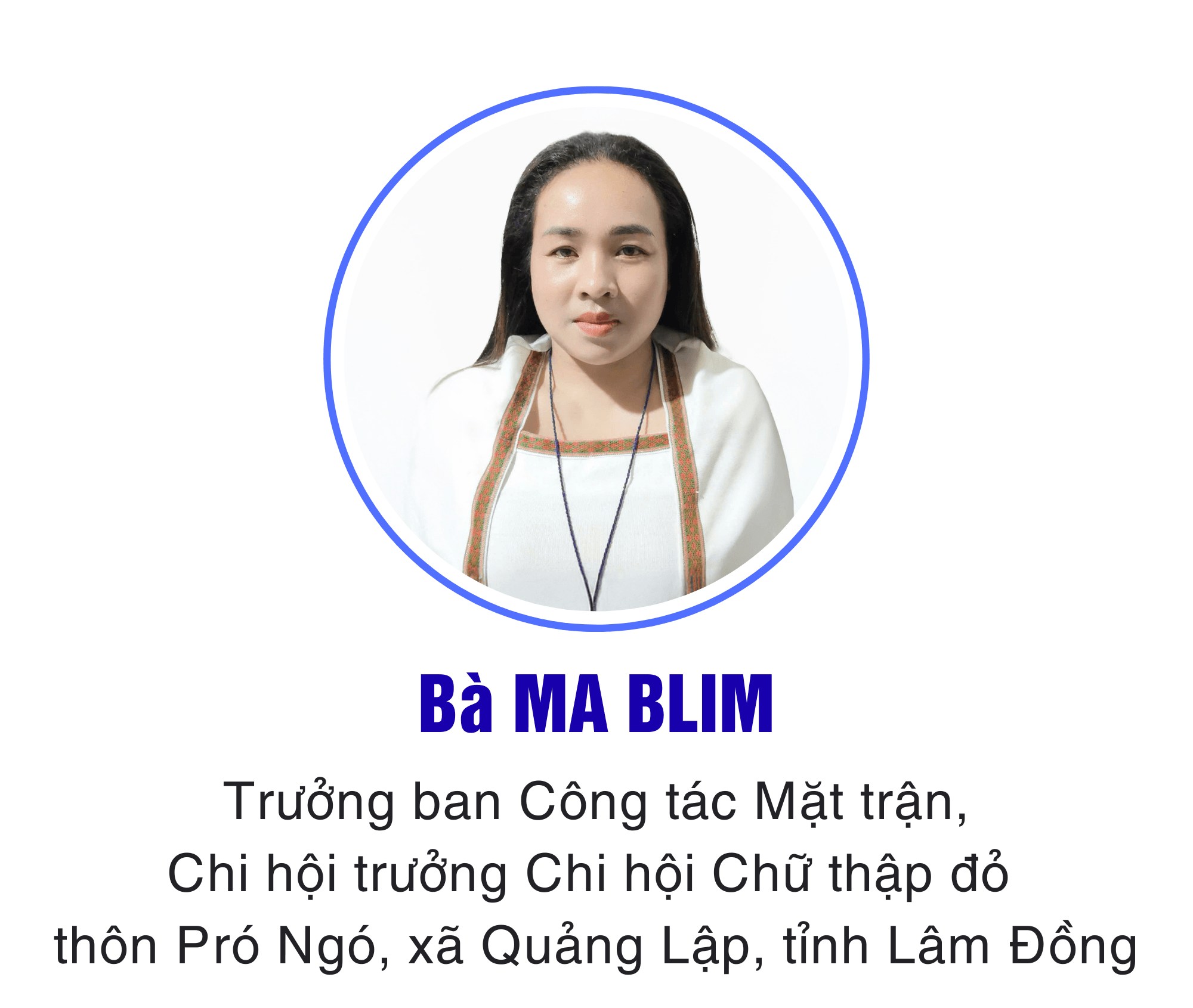 Bà MA BLIM