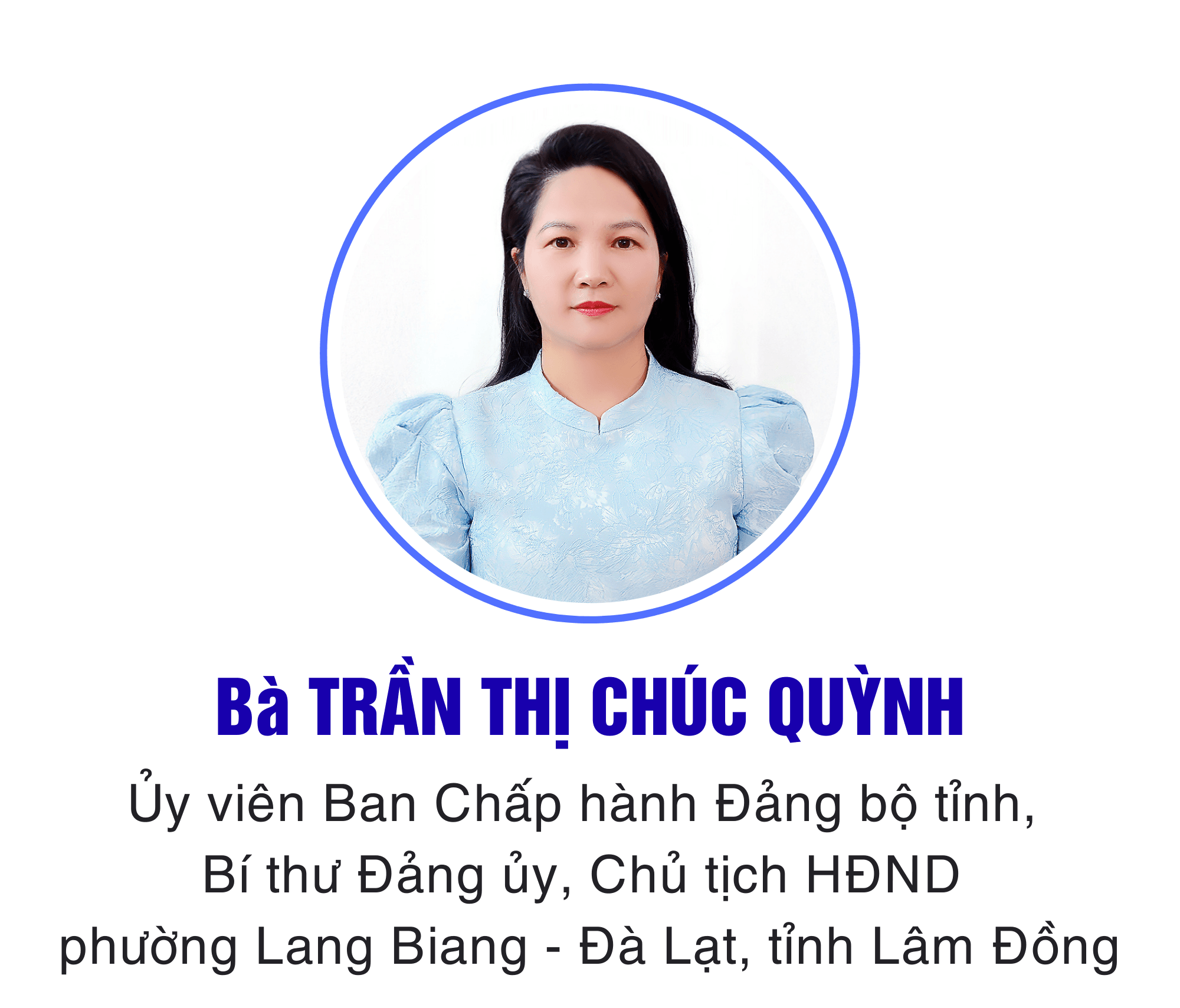 Bà TRẦN THỊ CHÚC QUỲNH