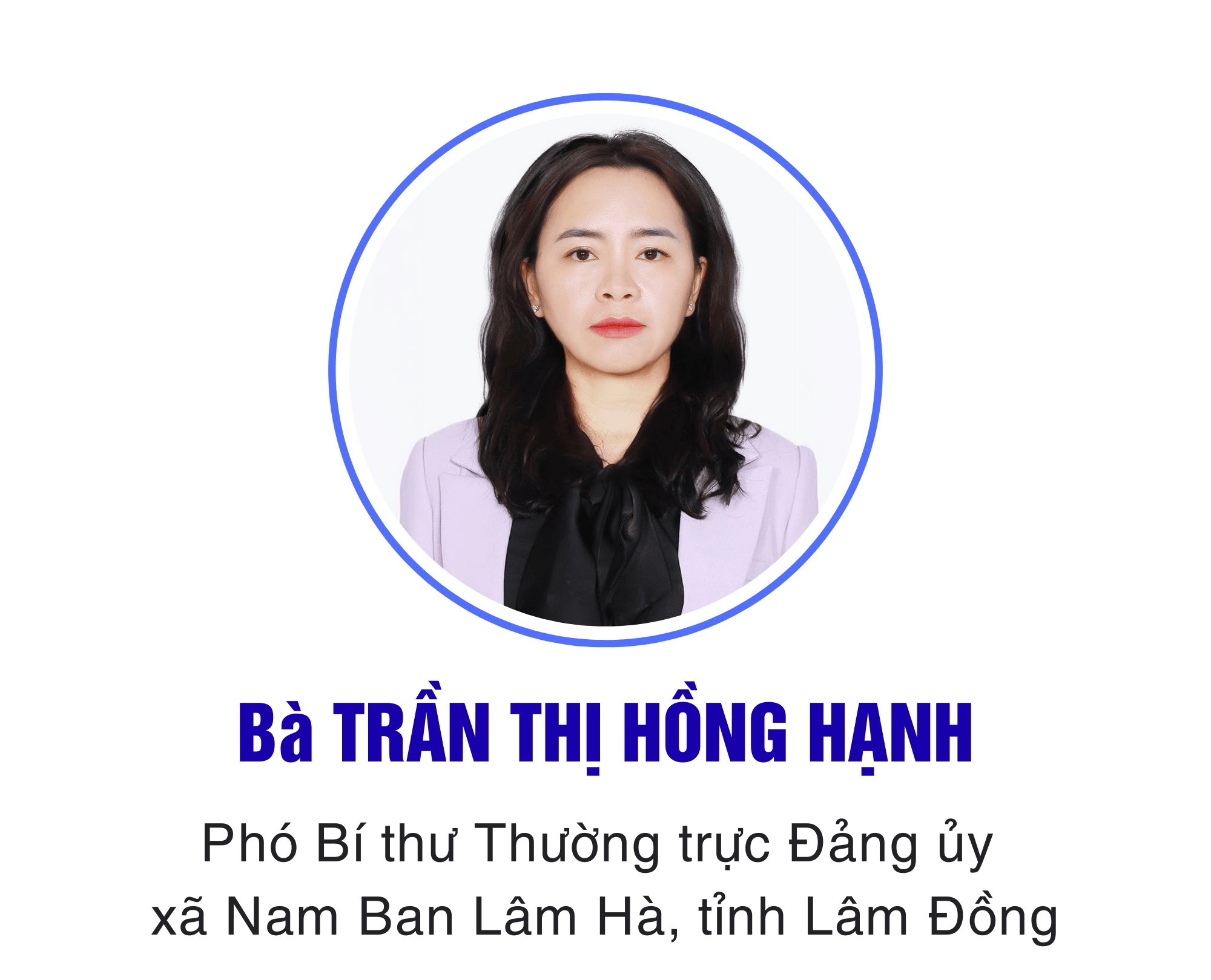 Bà TRẦN THỊ HỒNG HẠNH