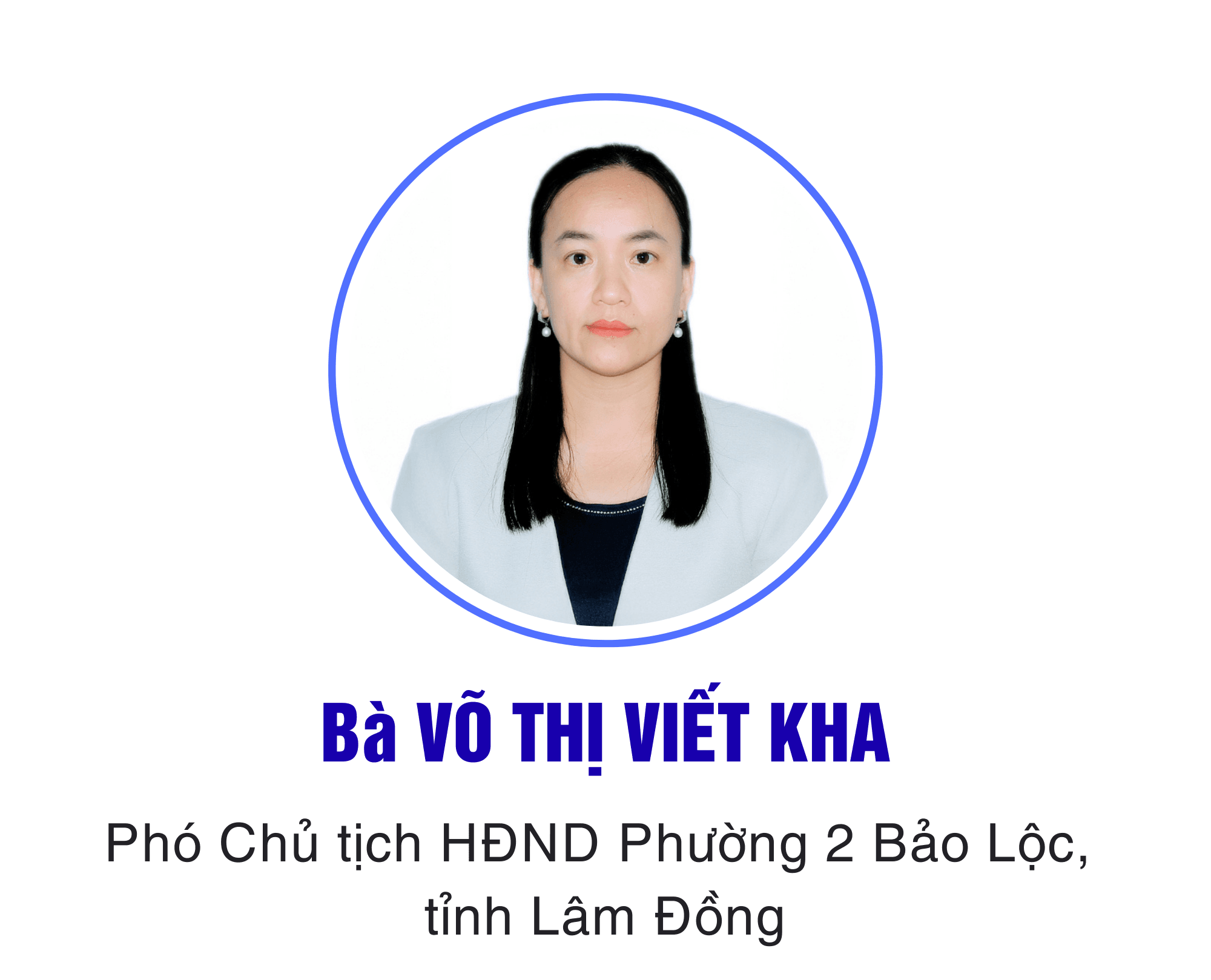 Bà VÕ THỊ VIẾT KHA