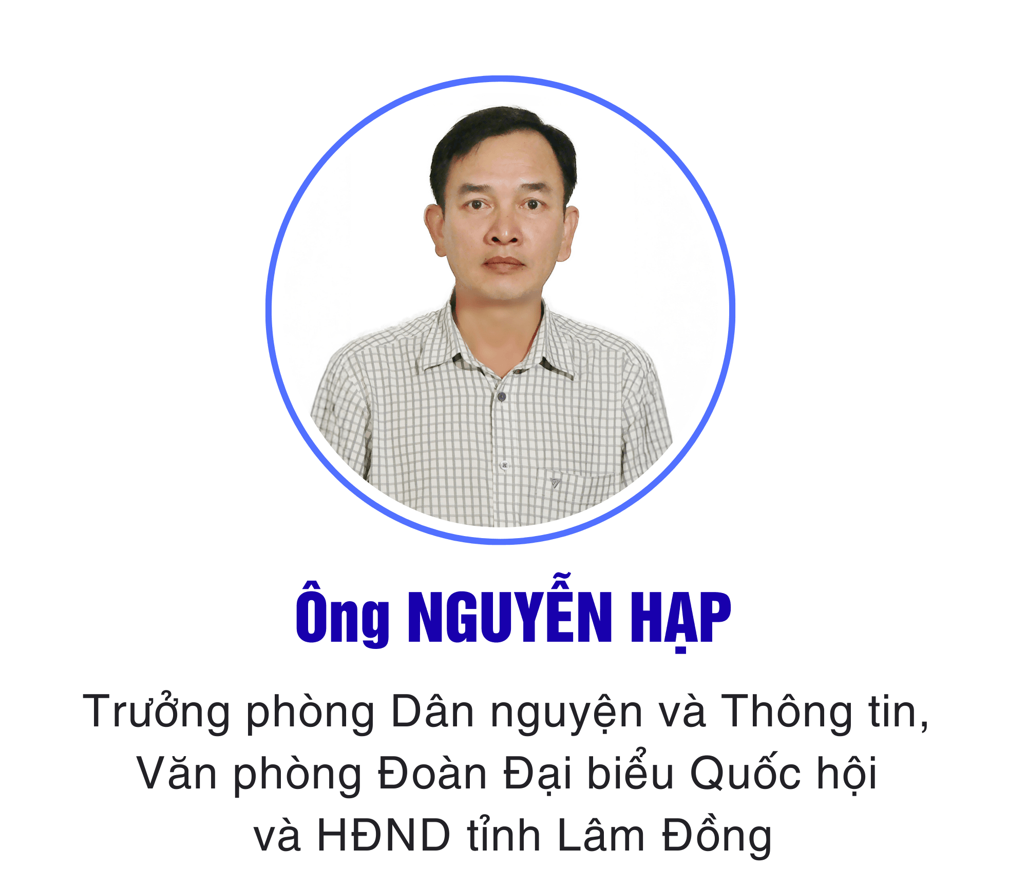 Ông NGUYỄN HẠP