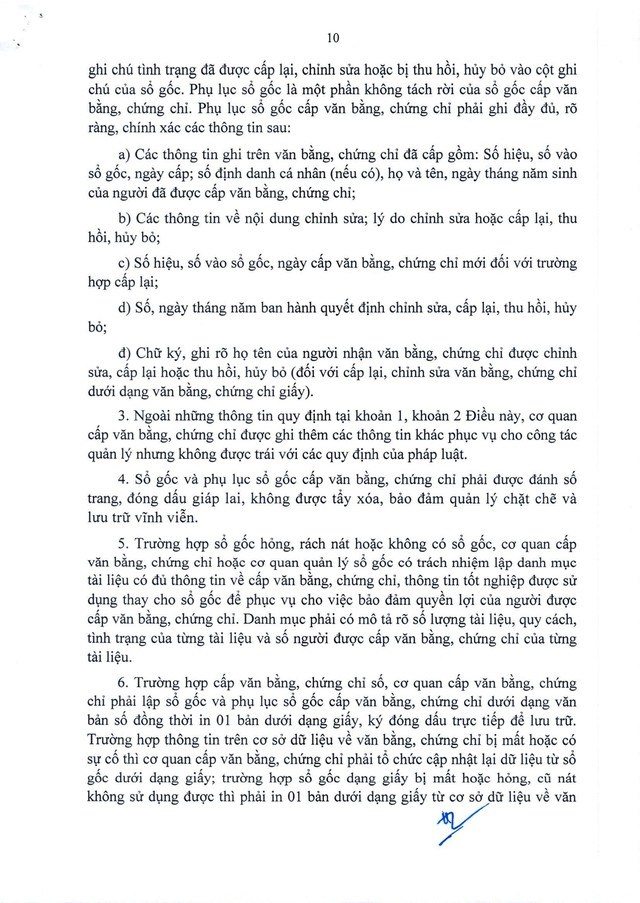 Quy chế mới về văn bằng, chứng chỉ của hệ thống giáo dục quốc dân- Ảnh 13.