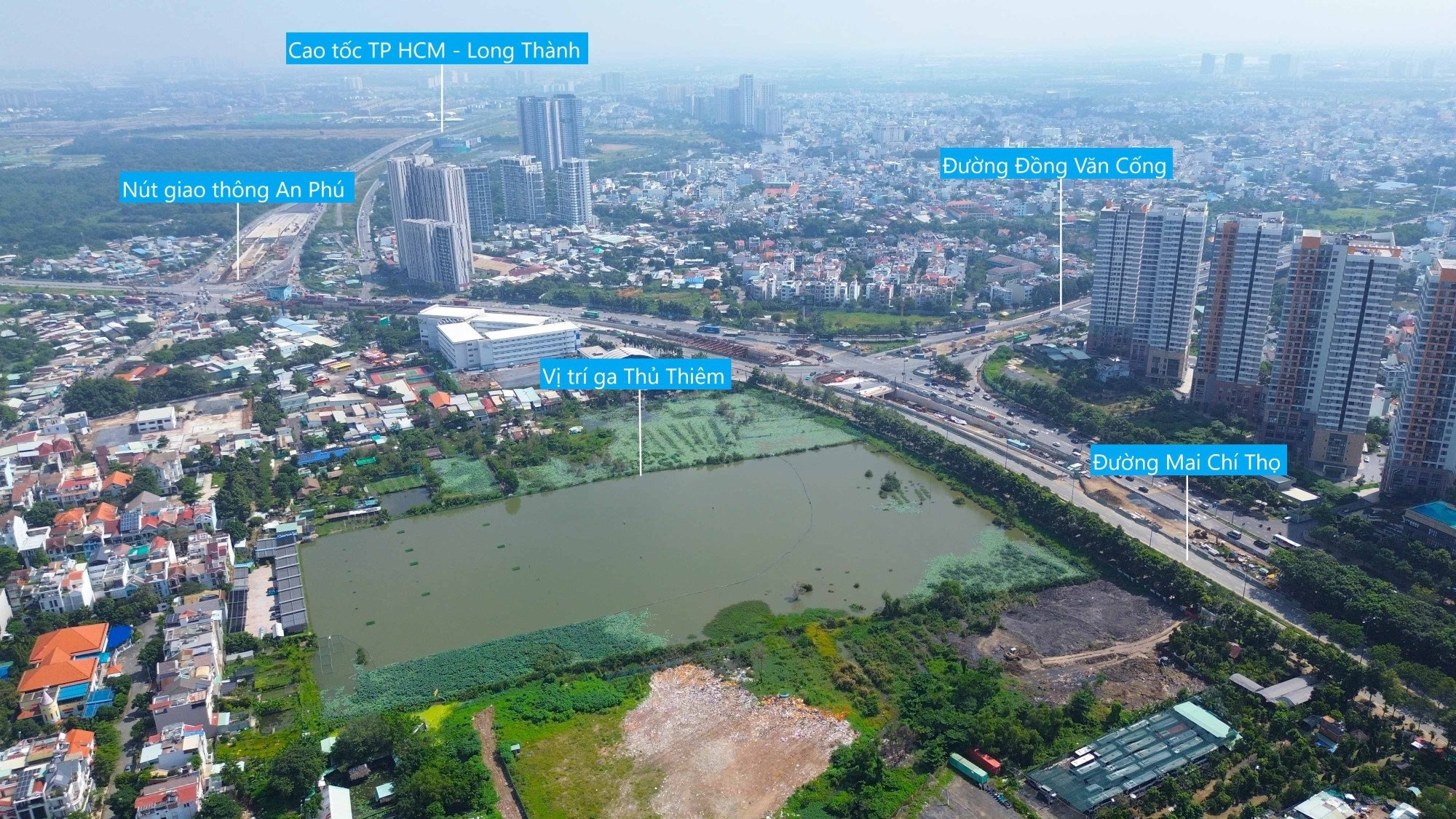 Vị trí quy hoạch ga Thủ Thiêm tại TP HCM