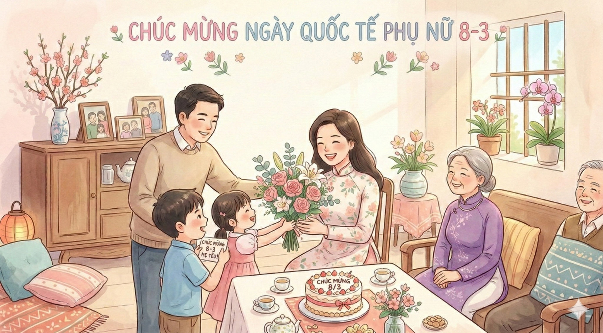 Lời chúc 8 3 ngắn gọn gửi tới mẹ (lời chúc mừng 8 3 cho mẹ cảm động, ý nghĩa nhất)