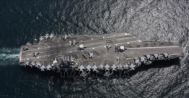 Tàu sân bay USS Abraham Lincoln tham gia tập trận trên biển