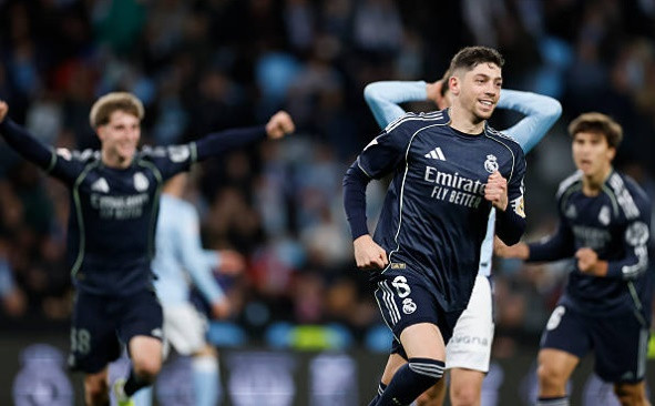Federico Valverde ghi bàn thắng quan trọng giúp Real Madrid giành chiến thắng.