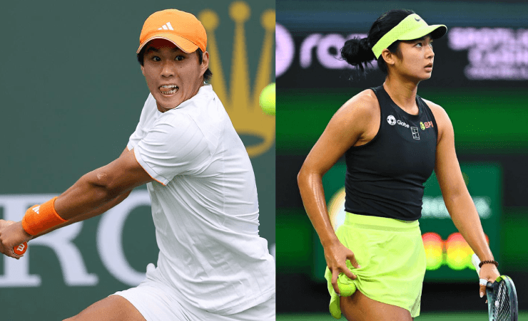 Tien - Eala (từ trái qua) bay cao trên bảng xếp hạng tennis tuần qua