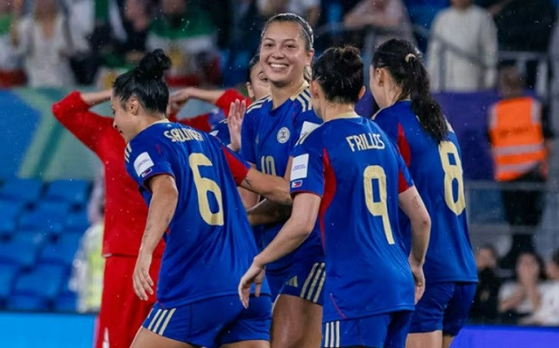 Tuyển nữ Philippines giành chiến thắng 2-0 trước Iran tại Asian Cup 2026.