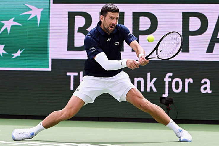Novak Djokovic thi đấu tại Indian Wells