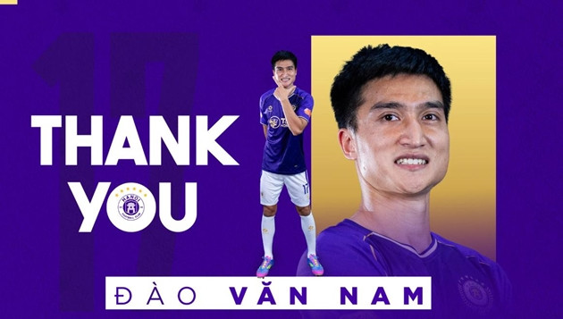 Trung vệ Đào Văn Nam chính thức chia tay câu lạc bộ Hà Nội FC.