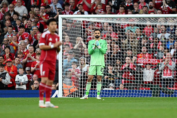 Thủ môn Giorgi Mamardashvili trong màu áo Liverpool