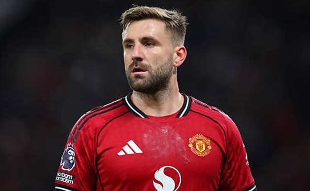 Luke Shaw tập luyện chuẩn bị cho trận đấu quan trọng với Aston Villa tại sân Old Trafford.