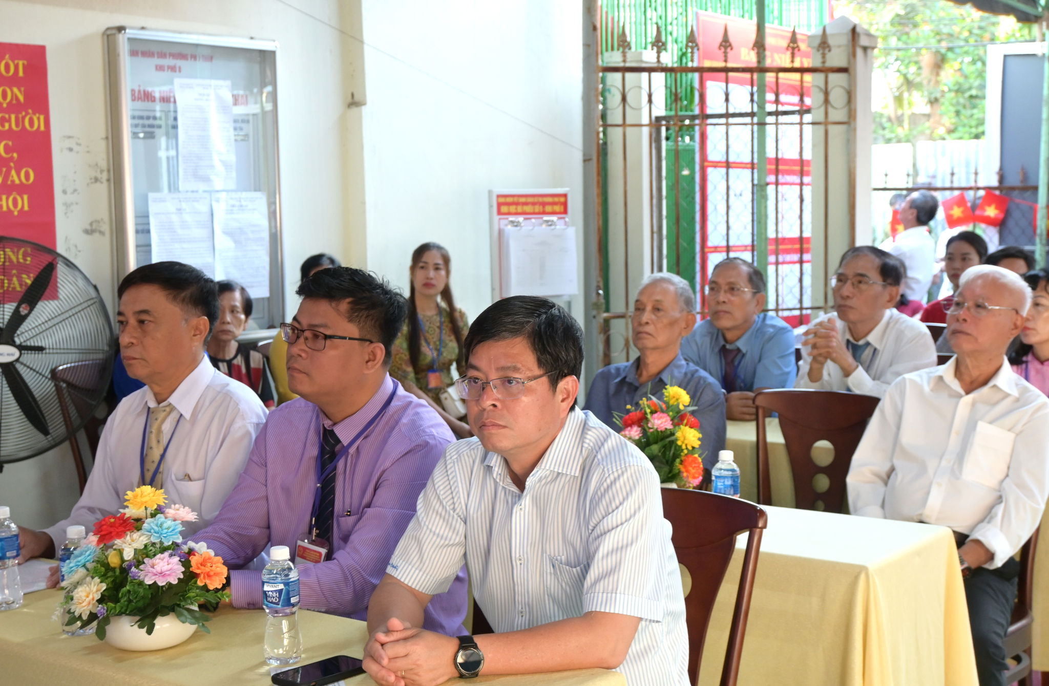 Phó Chủ tịch UBND tỉnh Nguyễn Hồng Hải dự khai mạc tại khu vực bầu cử số 9 – Khu phố 8 – phường Phú Thủy – tỉnh Lâm Đồng