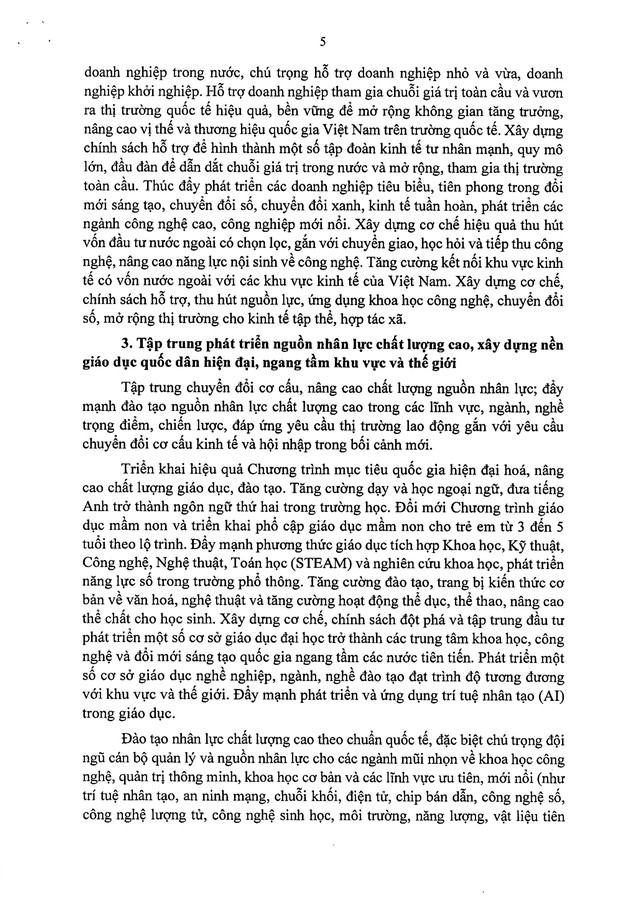 Nghị quyết 41/NQ-CP về Chương trình hành động của Chính phủ thực hiện Nghị quyết Đại hội đại biểu toàn quốc lần thứ XIV của Đảng- Ảnh 6.