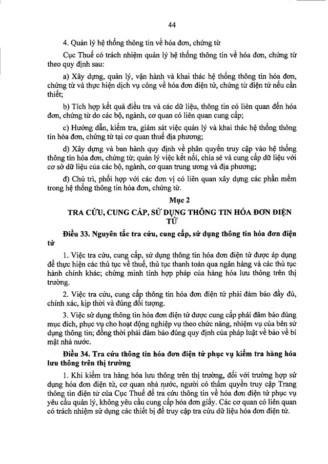 TOÀN VĂN: Dự thảo Nghị định quy định về hóa đơn điện tử, chứng từ điện tử- Ảnh 45.