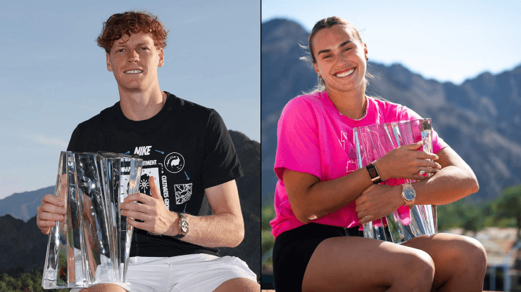 Sinner và Sabalenka lần đầu tiên vô địch Indian Wells
