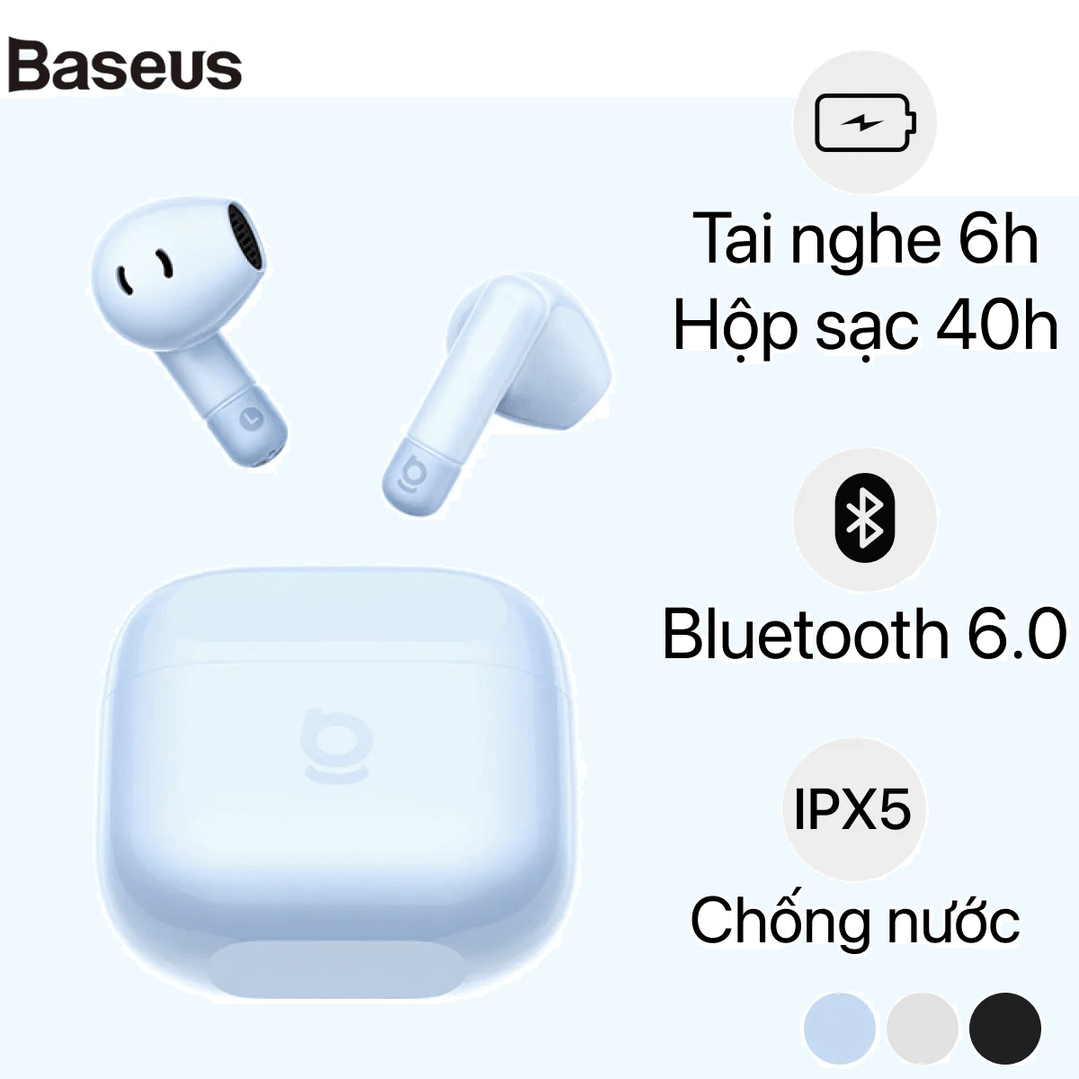 Tai nghe Bluetooth True Wireless Baseus Bass BS2 Lite