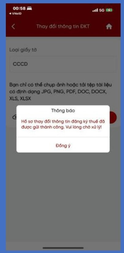 Hướng dẫn cập nhật thông tin đăng ký thuế trên Etax Mobile- Ảnh 6.