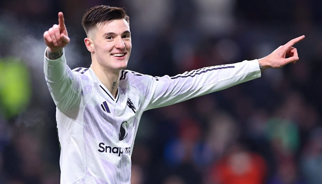 Tiền đạo Benjamin Sesko đang có phong độ thăng hoa trong màu áo Manchester United.