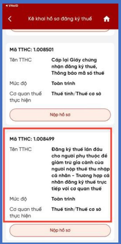 Hướng dẫn đăng ký mới, thay đổi thông tin người phụ thuộc trên Etax Mobile- Ảnh 2. Hướng dẫn đăng ký mới, thay đổi thông tin người phụ thuộc trên Etax Mobile- Ảnh 2.