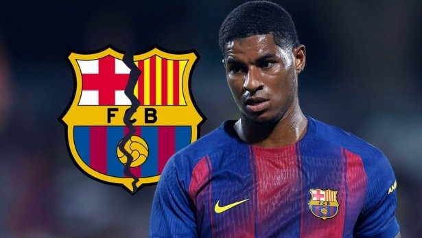 Marcus Rashford trong màu áo Barcelona tại Camp Nou