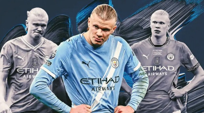 Erling Haaland sa sút phong độ khi thi đấu tại sân vận động Wembley.