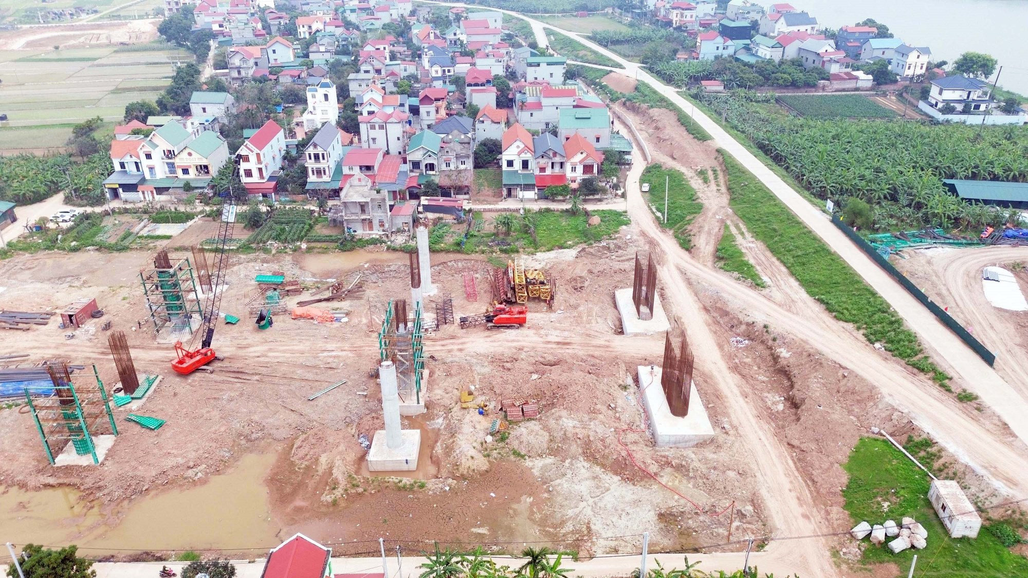 Hạng mục san lấp và chuẩn bị mặt bằng tại dự án Vành đai 4