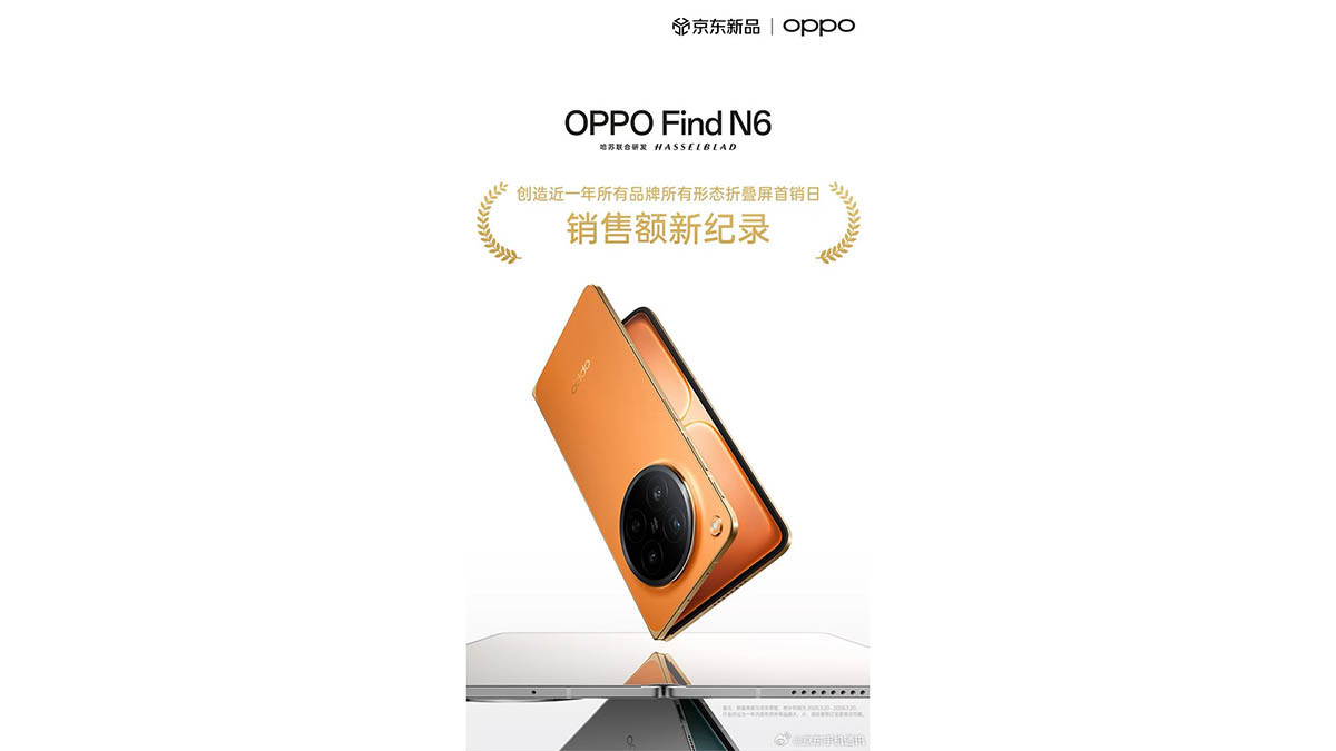 OPPO Find N6 ghi nhận doanh số bán hàng ấn tượng trong ngày đầu mở bán