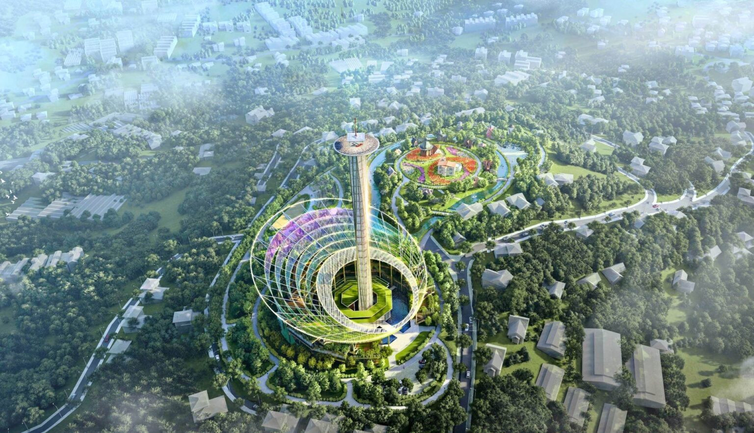 Phối cảnh trụ sơBáo và PTTH Lâm Đồng
