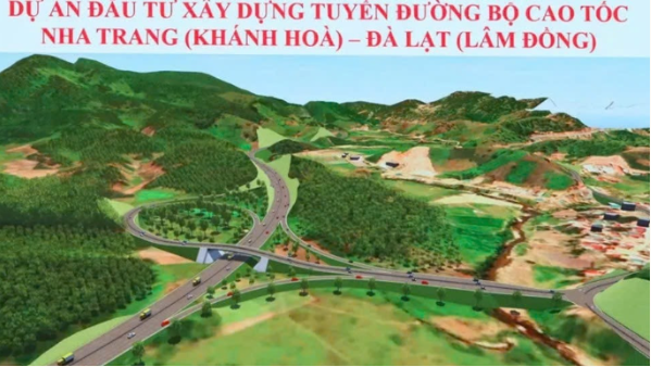 Phối cảnh thiết kế tuyến cao tốc Nha Trang - Đ&agrave; Lạt kết nối Kh&aacute;nh H&ograve;a v&agrave; L&acirc;m Đồng