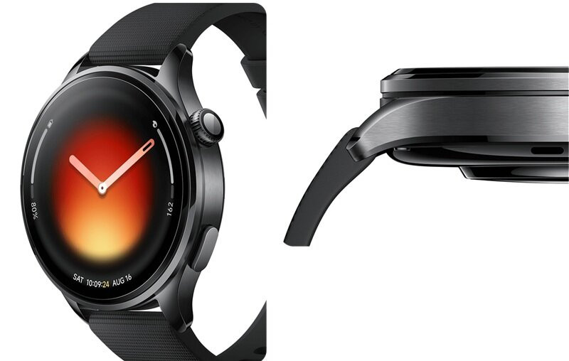 Xiaomi Watch 5 thiết kế khung thép không gỉ 316L và mặt kính sapphire