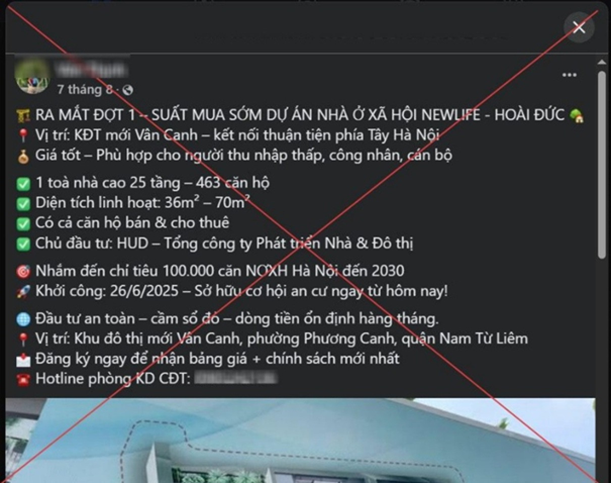 Nội dung đăng tải sai sự thật trên mạng xã hội.
