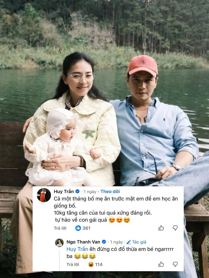 Huy Trần hài hước nhận công khi con gái ăn giỏi