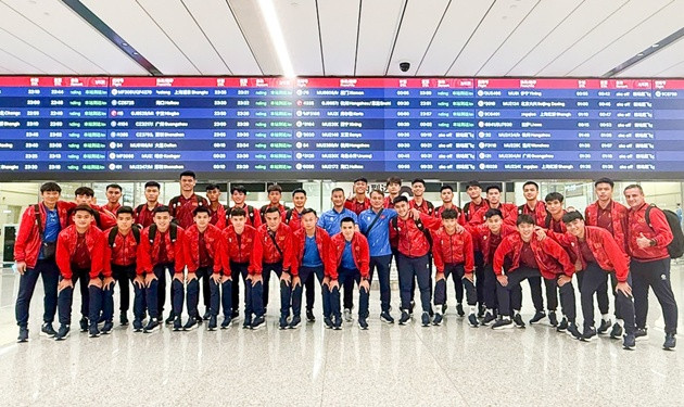 U23 Việt Nam đã đặt chân đến Trung Quốc