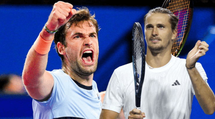 Zverev cần tận dụng kinh nghiệm để hóa giải những cú giao bóng của Halys