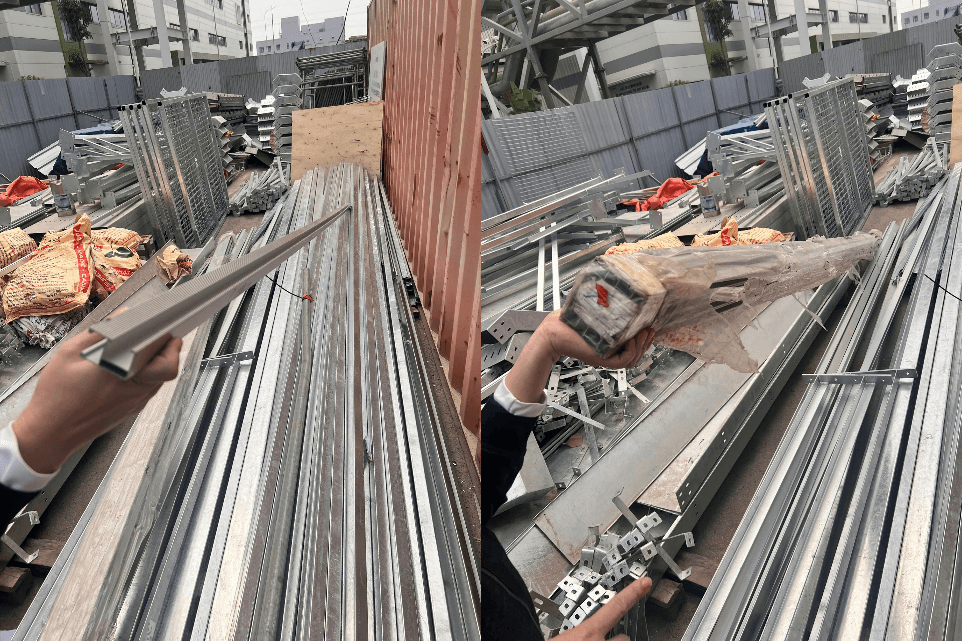 Tang vật vụ trộm 1.600 thanh ray nhôm