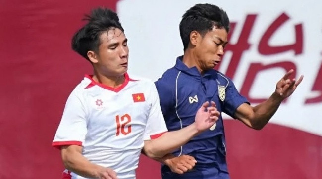 U23 Việt Nam thua U23 Thái Lan trong trận đối đầu tại giải giao hữu CFA Team China 2026.
