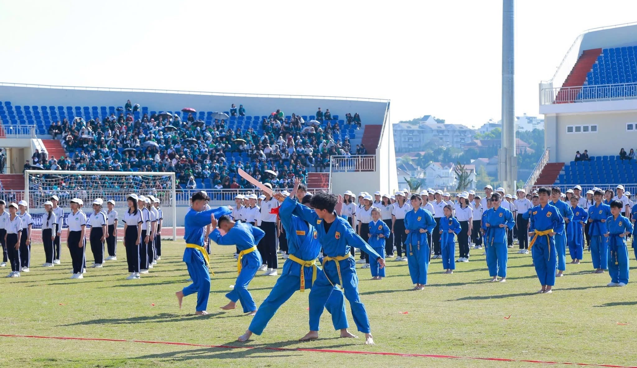 Màn đồng diễn Vovinam tại đại hội