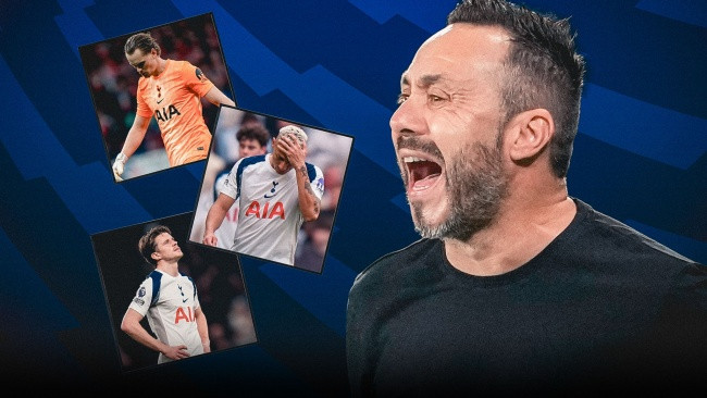 Roberto De Zerbi liệu có phải là phương án giải cứu Tottenham khỏi nhóm cầm đèn đỏ?