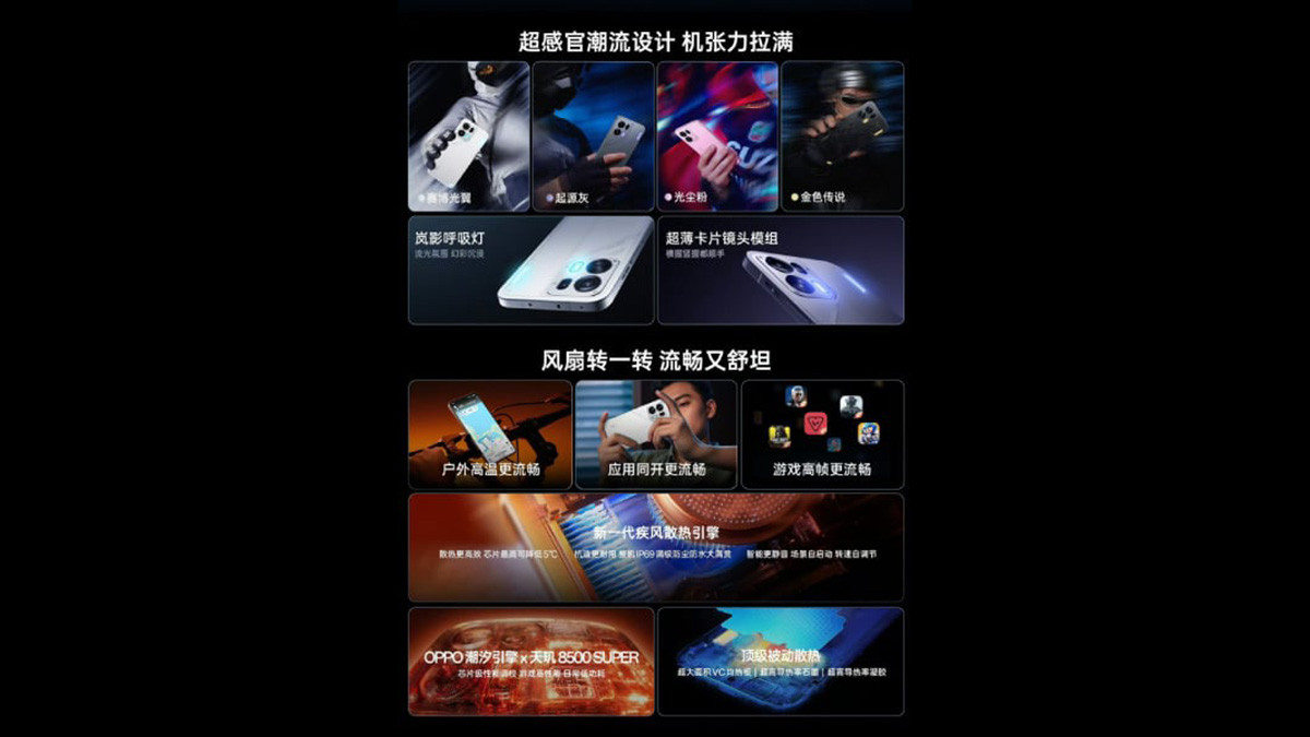 Các tính năng nổi bật trên thiết kế của OPPO K15 Pro