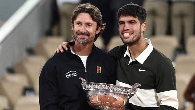 Carlos Alcaraz và HLV Juan Carlos Ferrero