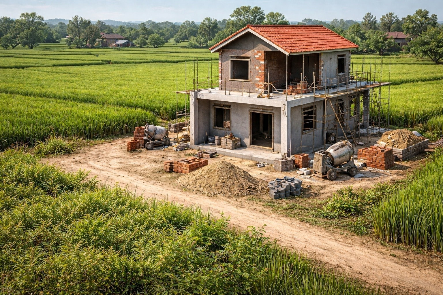 Xây dựng nhà ở trên đất nông nghiệp trái phép có thể bị xử phạt hành chính lên đến 200 triệu đồng.