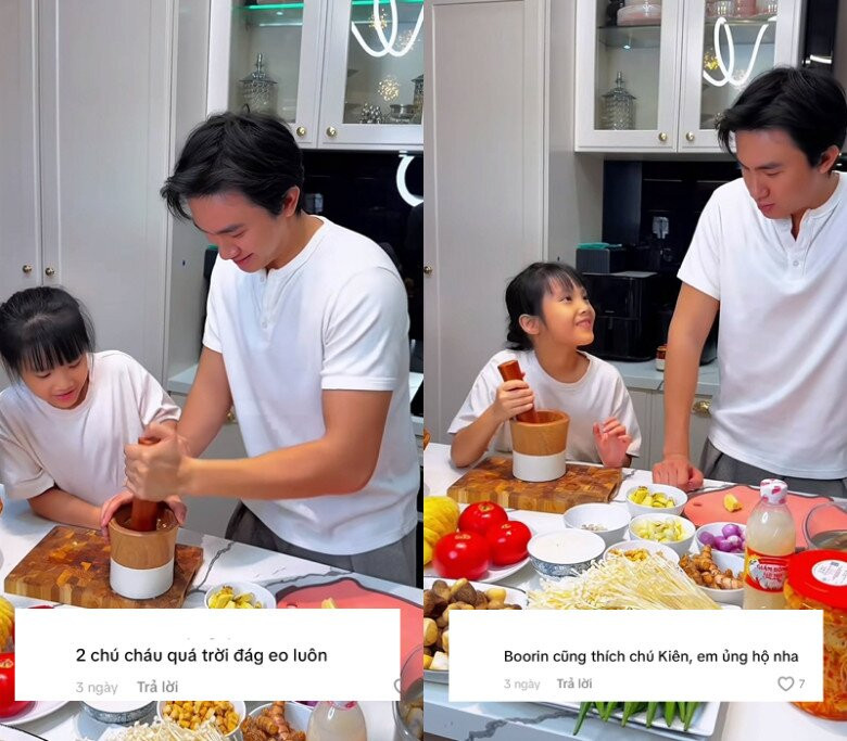 Khoảnh khắc đời thường của Phạm Kiên và Boorin