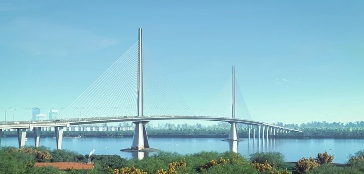 Phối cảnh thiết kế cầu Long Hưng kết nối TP.HCM và Đồng Nai
