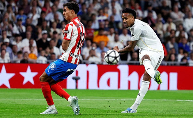 Eder Militao (6.6): Một giờ thi đấu chắc chắn trong lần đá chính đầu tiên kể từ tháng 12.