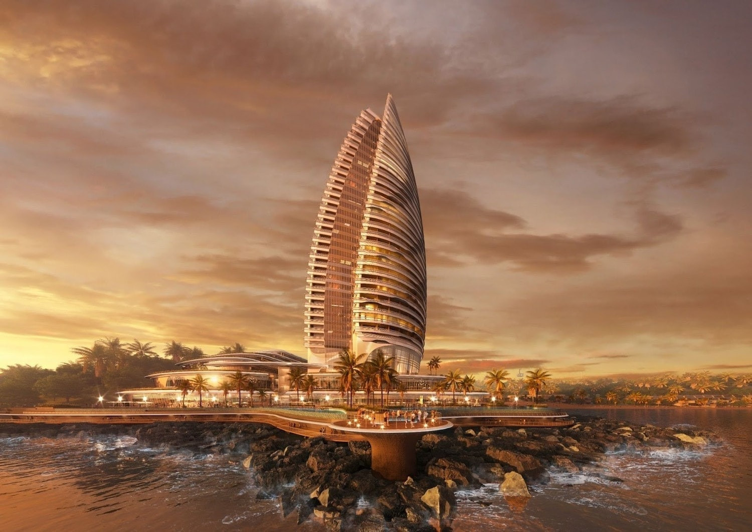Toàn cảnh dự án Aspira Tower hứa hẹn trở thành biểu tượng kiến trúc mới tại Hòn Thơm.